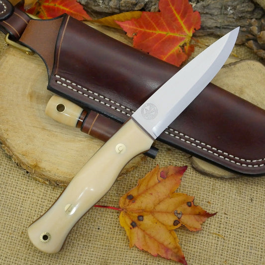 Mountaineer: Bone Linen Micarta, Loaded