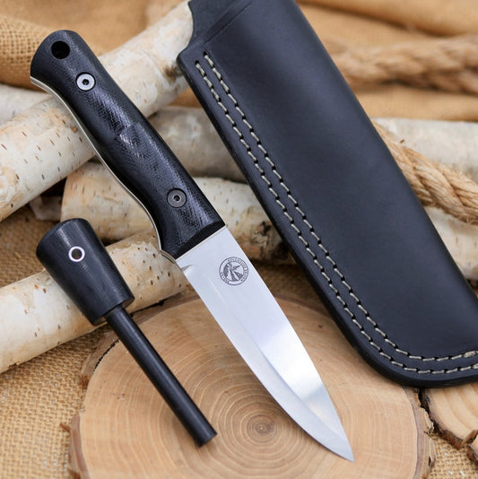 Classic (R): Black Canvas Micarta, Choose Your Liners