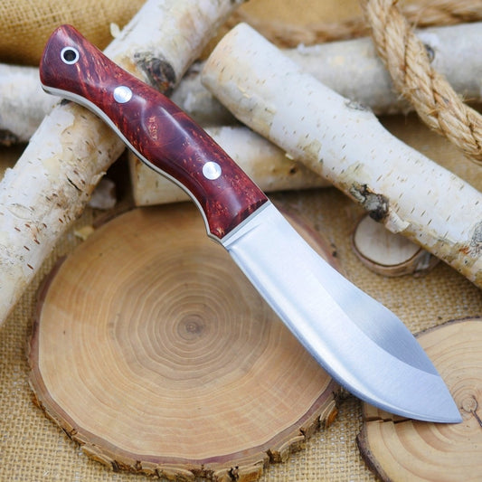 Guide: Red Box Elder Burl & White G10