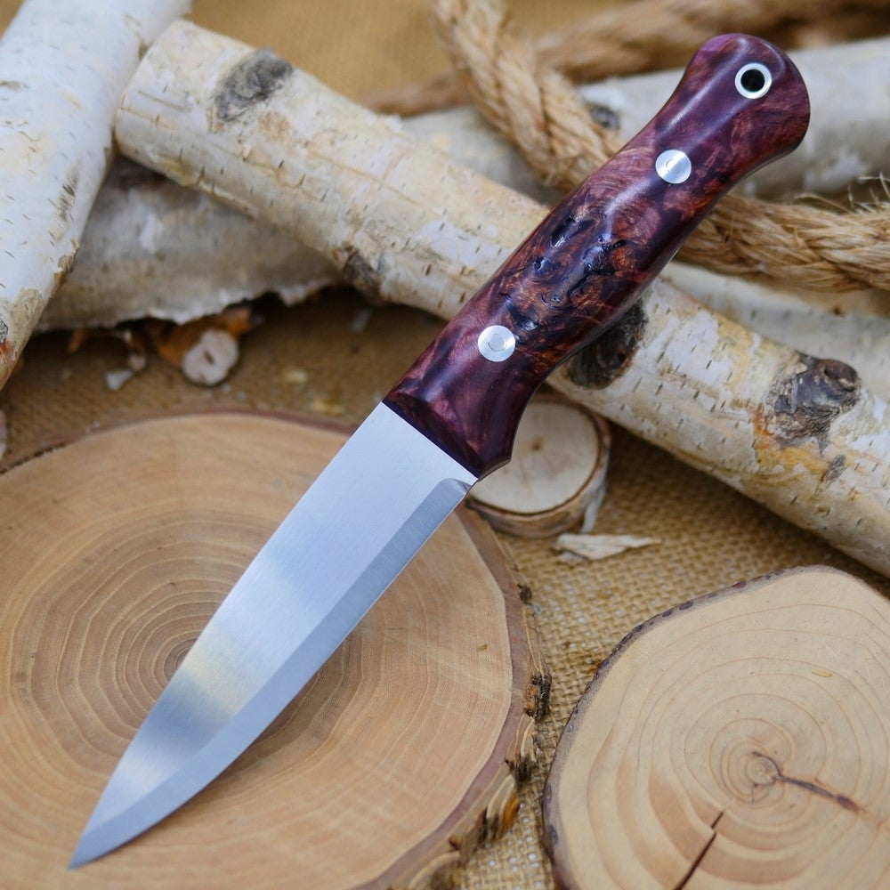 Mountaineer: Purple Black Ash Burl & Purple G10