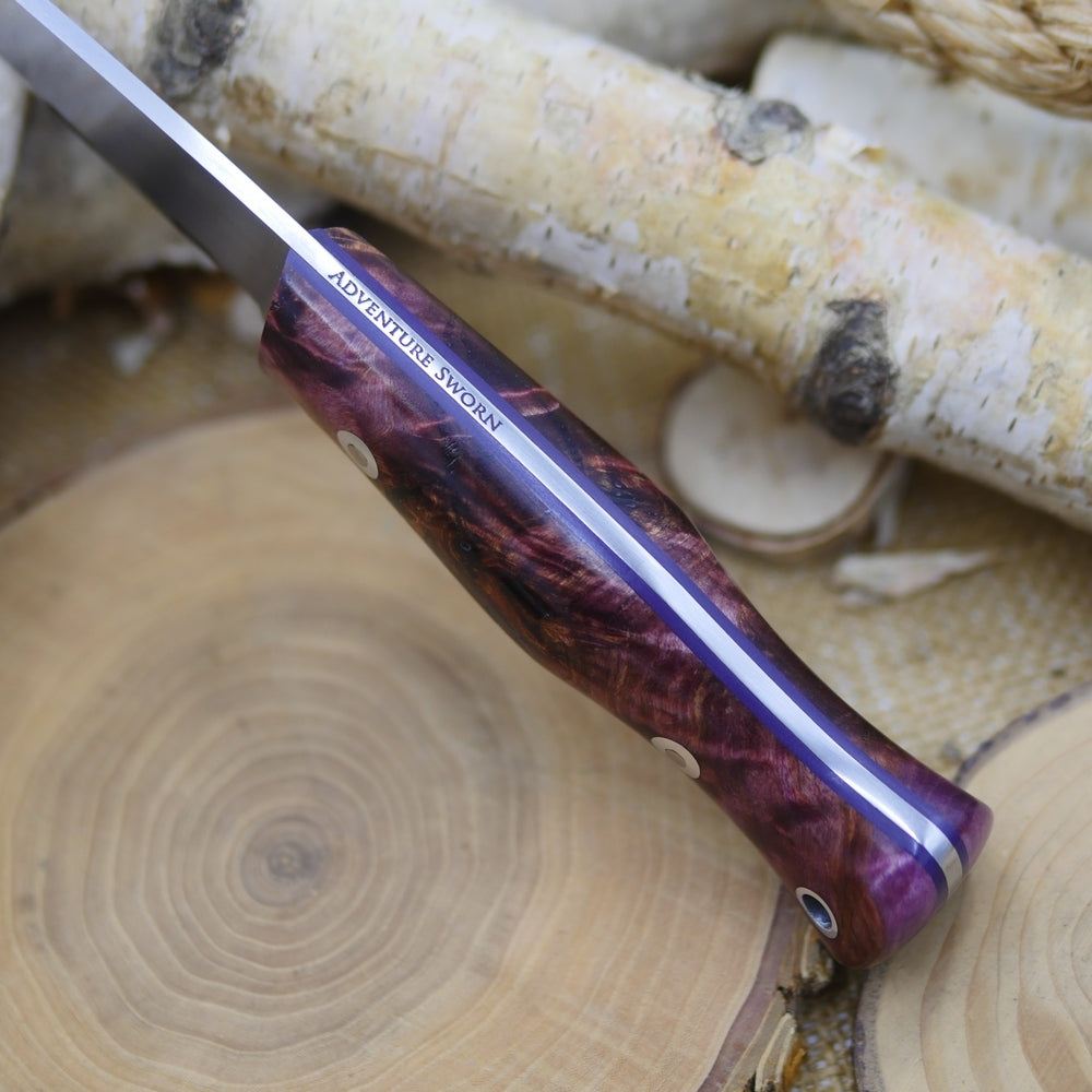 Mountaineer: Purple Black Ash Burl & Purple G10