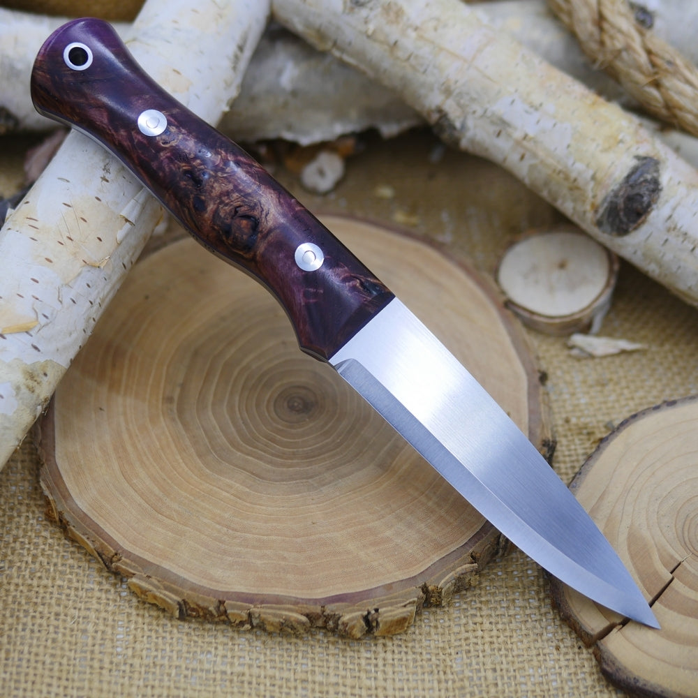 Mountaineer: Purple Black Ash Burl & Purple G10