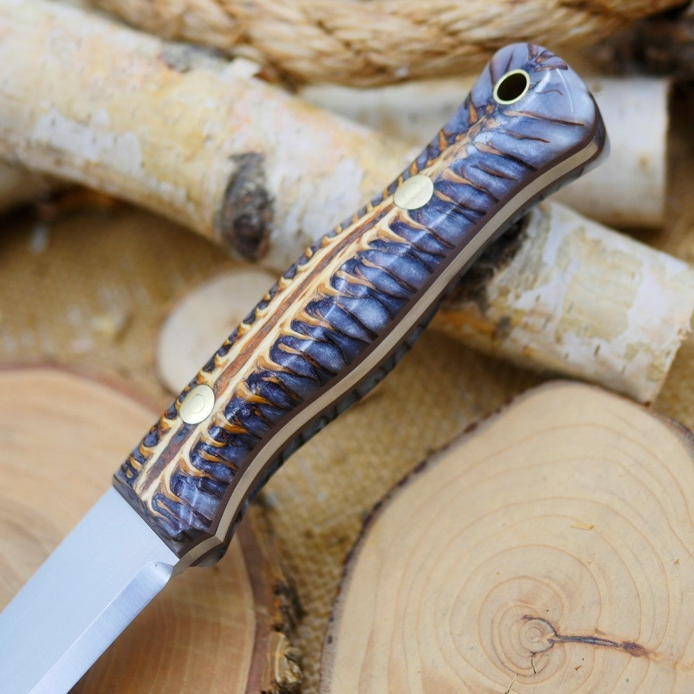 Mountaineer: White Cast Spruce Cone & Brown G10