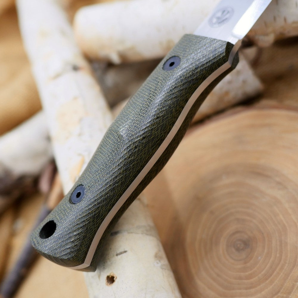 Classic (R): Green Canvas Micarta, Choose Your Liners