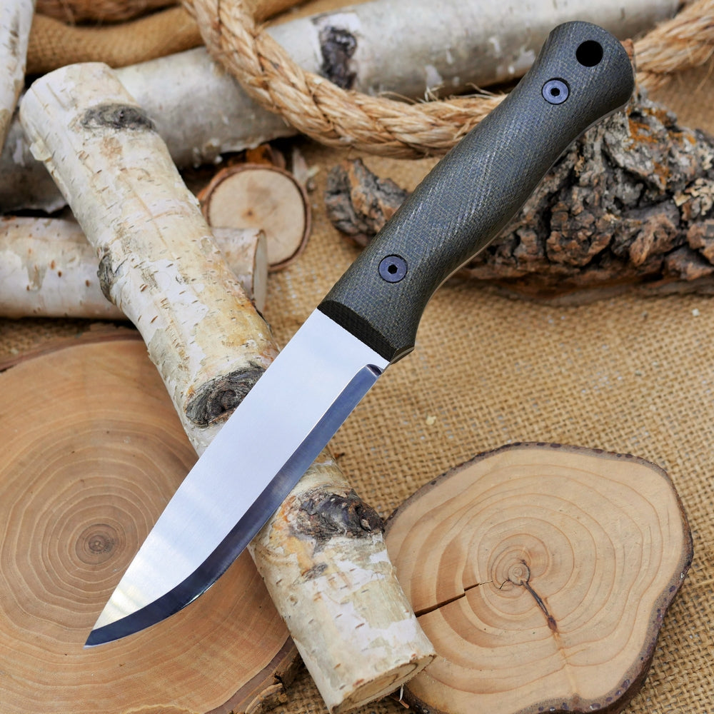 Explorer (R): Green Canvas Micarta, Choose Your Liners