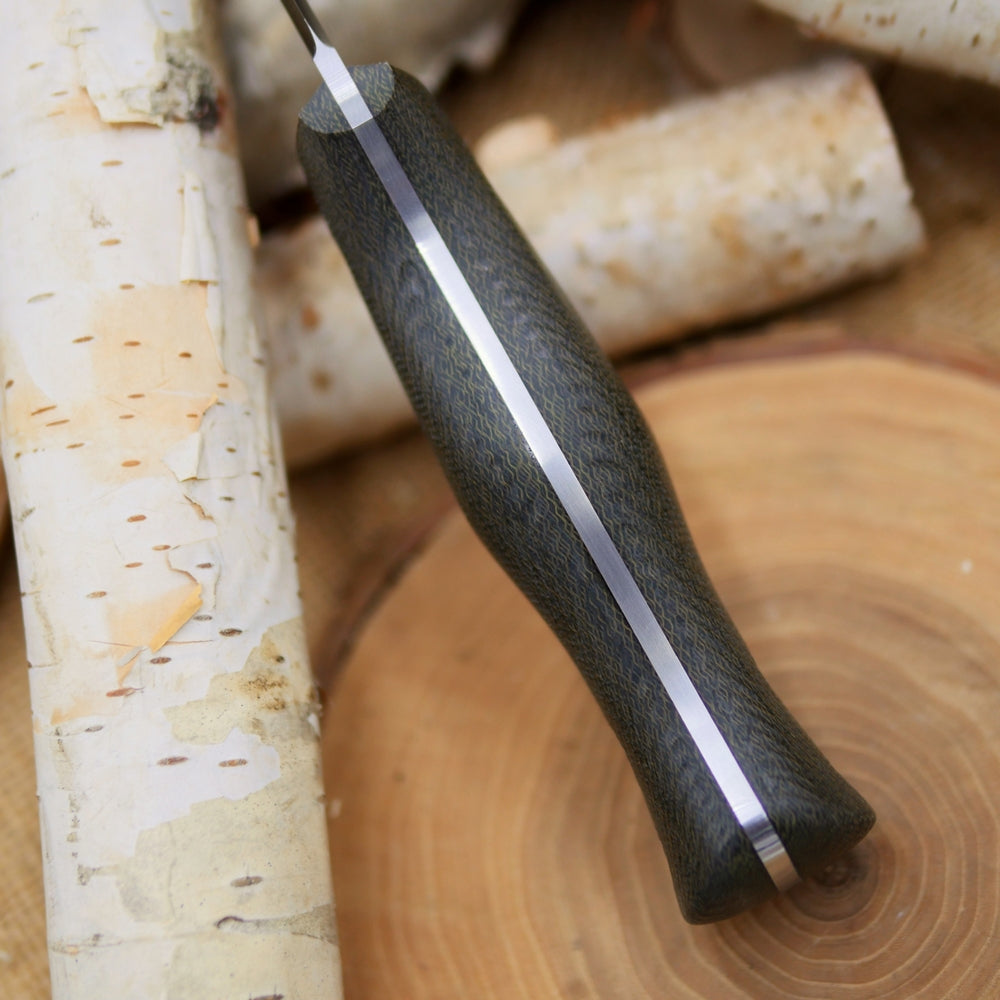 Explorer (R): Green Canvas Micarta, Choose Your Liners