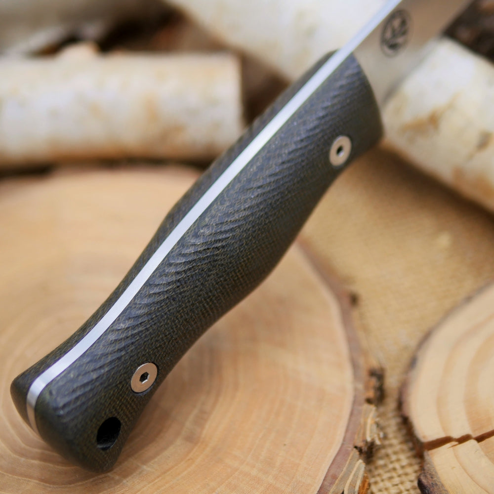 Explorer (R): Green Canvas Micarta, Choose Your Liners