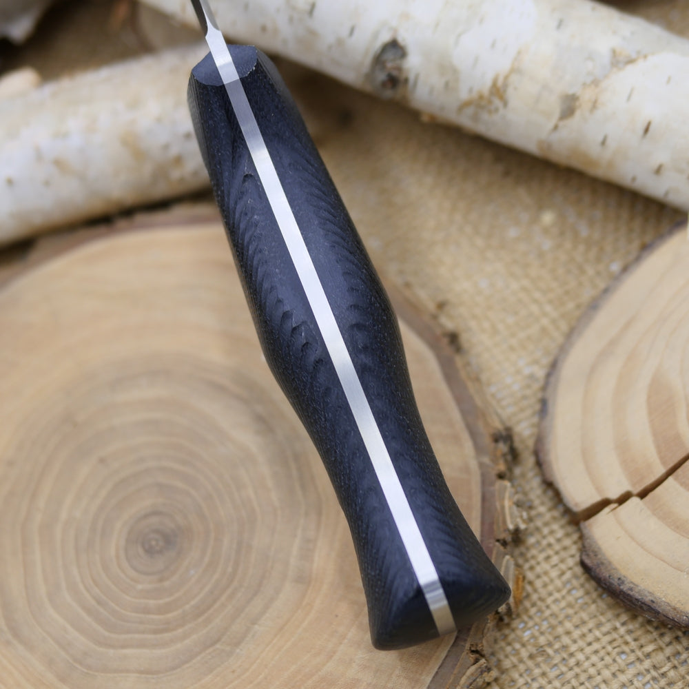 Explorer (R): Black Canvas Micarta, Choose Your Liners