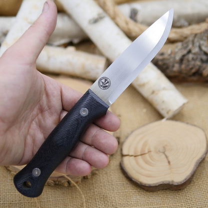 Explorer (R): Black Canvas Micarta, Choose Your Liners