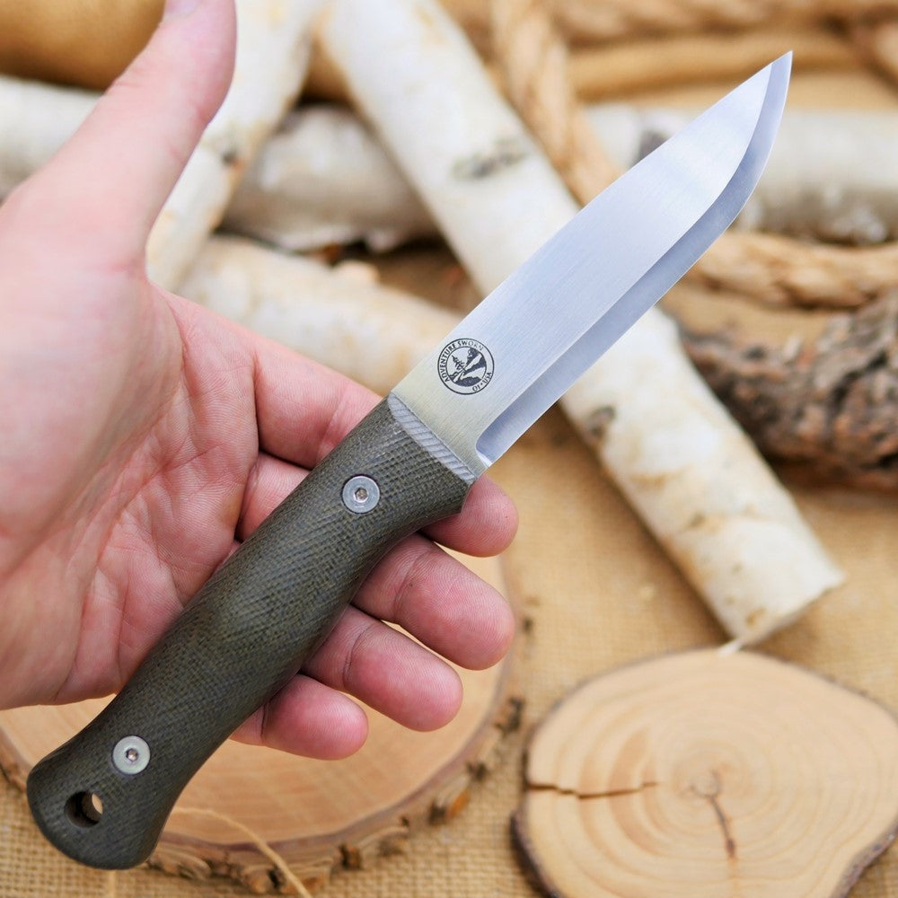 Explorer (R): Green Canvas Micarta, Choose Your Liners