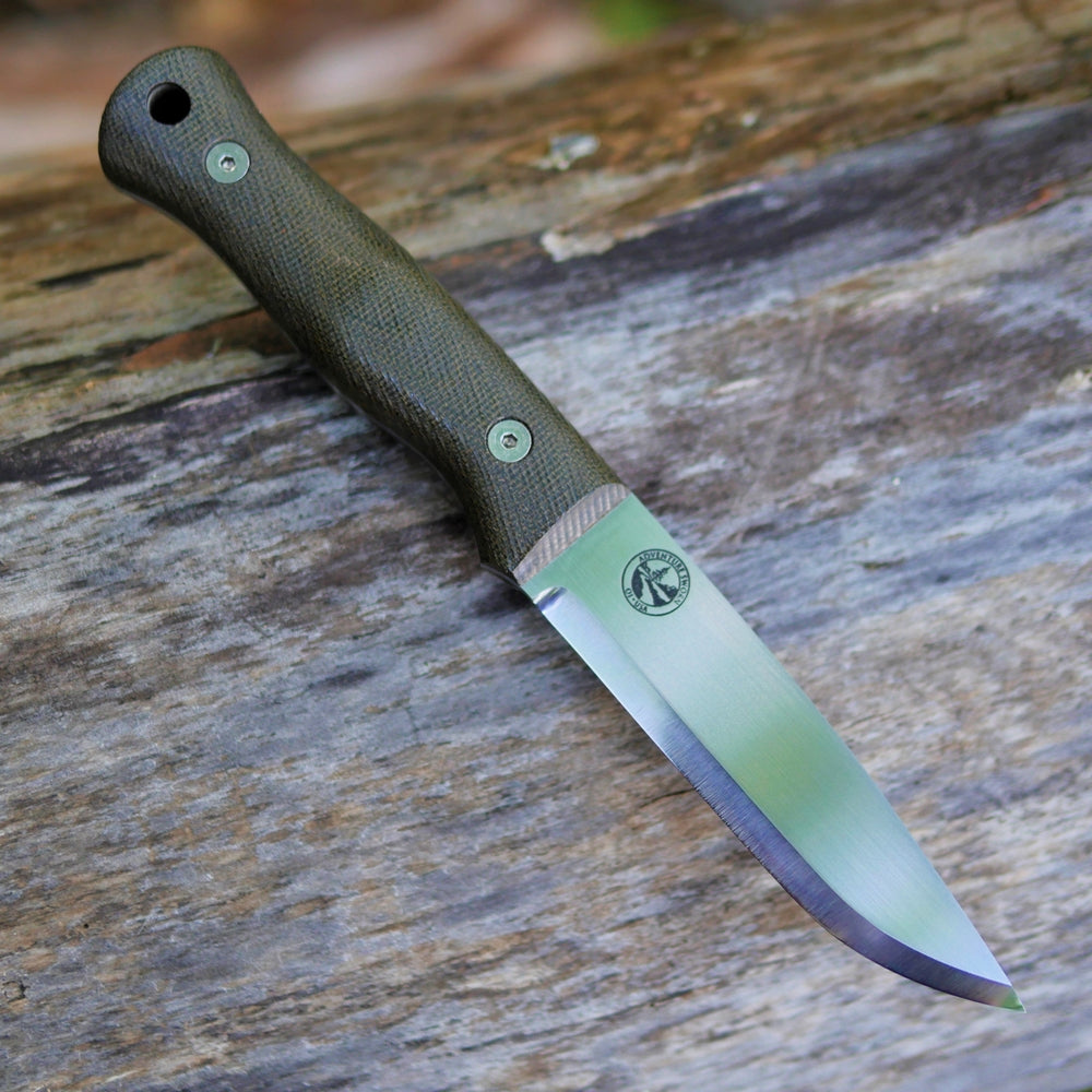 Explorer (R): Green Canvas Micarta, Choose Your Liners