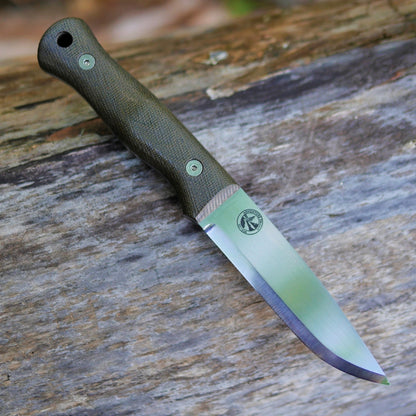 Explorer (R): Green Canvas Micarta, Choose Your Liners