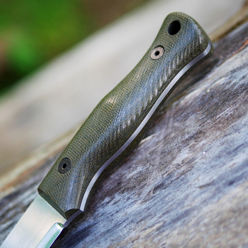Explorer (R): Green Canvas Micarta, Choose Your Liners
