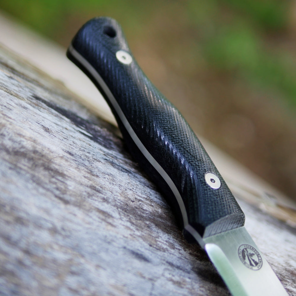 Explorer (R): Black Canvas Micarta, Choose Your Liners