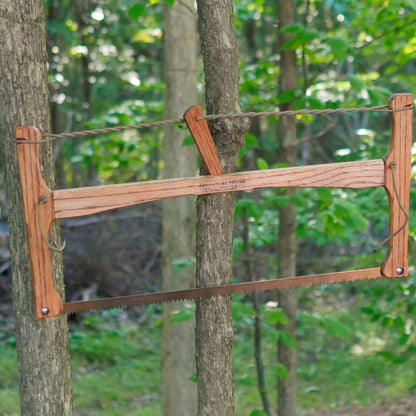Rustic Brown Oak Bucksaw