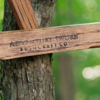 Rustic Brown Oak Bucksaw