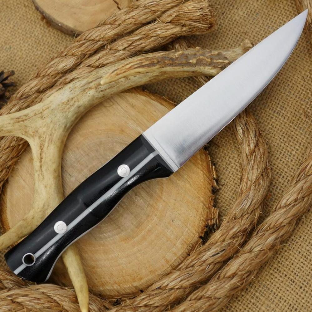 CPM 154 Tradesman: Black Canvas & White Stripe - Adventure Sworn Bushcraft Co.