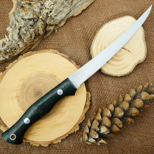 Fisherman: Dark Green Redwood Burl - Adventure Sworn Bushcraft Co.