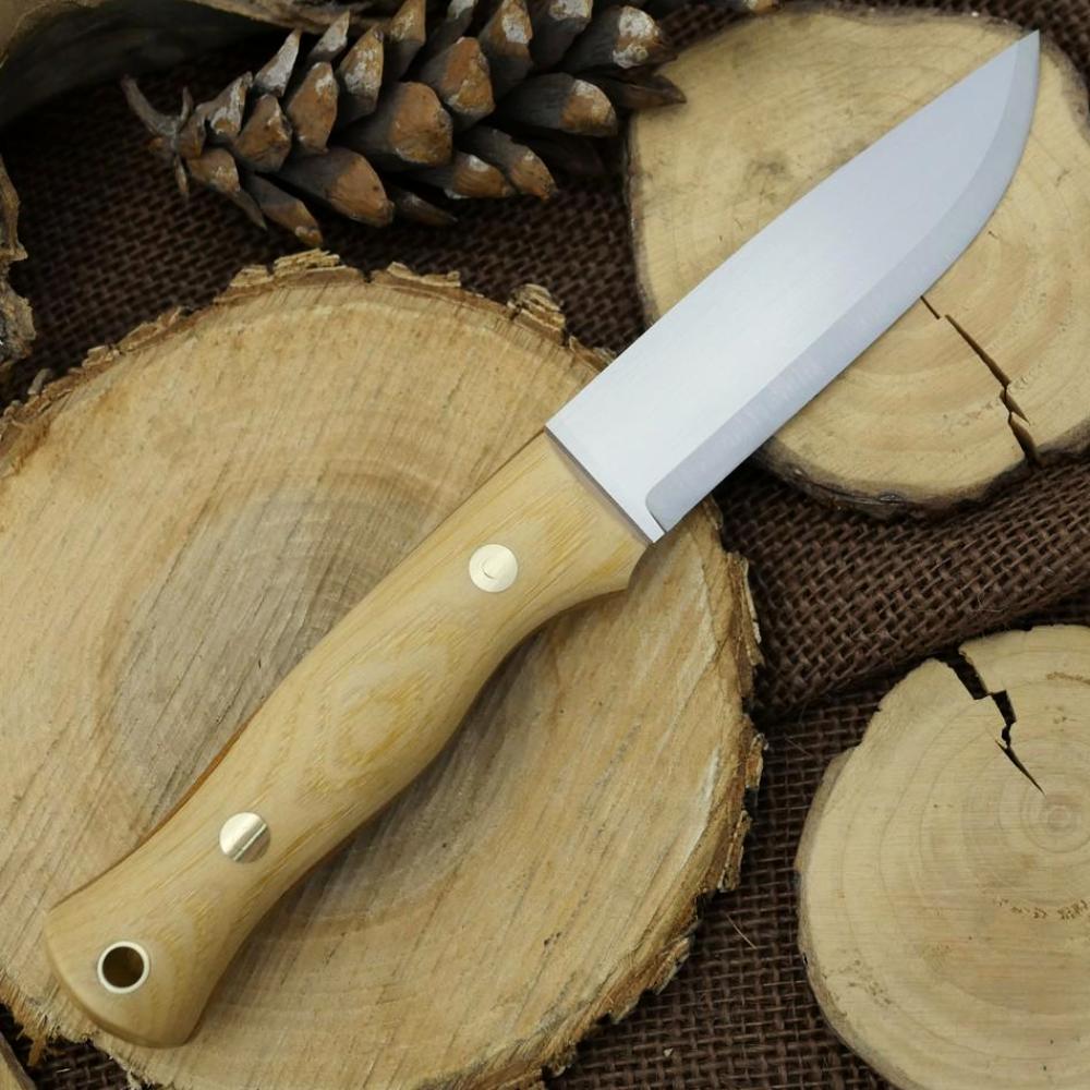 CPM 3V Explorer: Hickory, Natural Canvas & Matching Firesteel - Adventure Sworn Bushcraft Co.