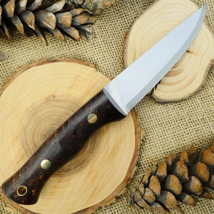Tradesman: Brown Box Elder Burl & Purple