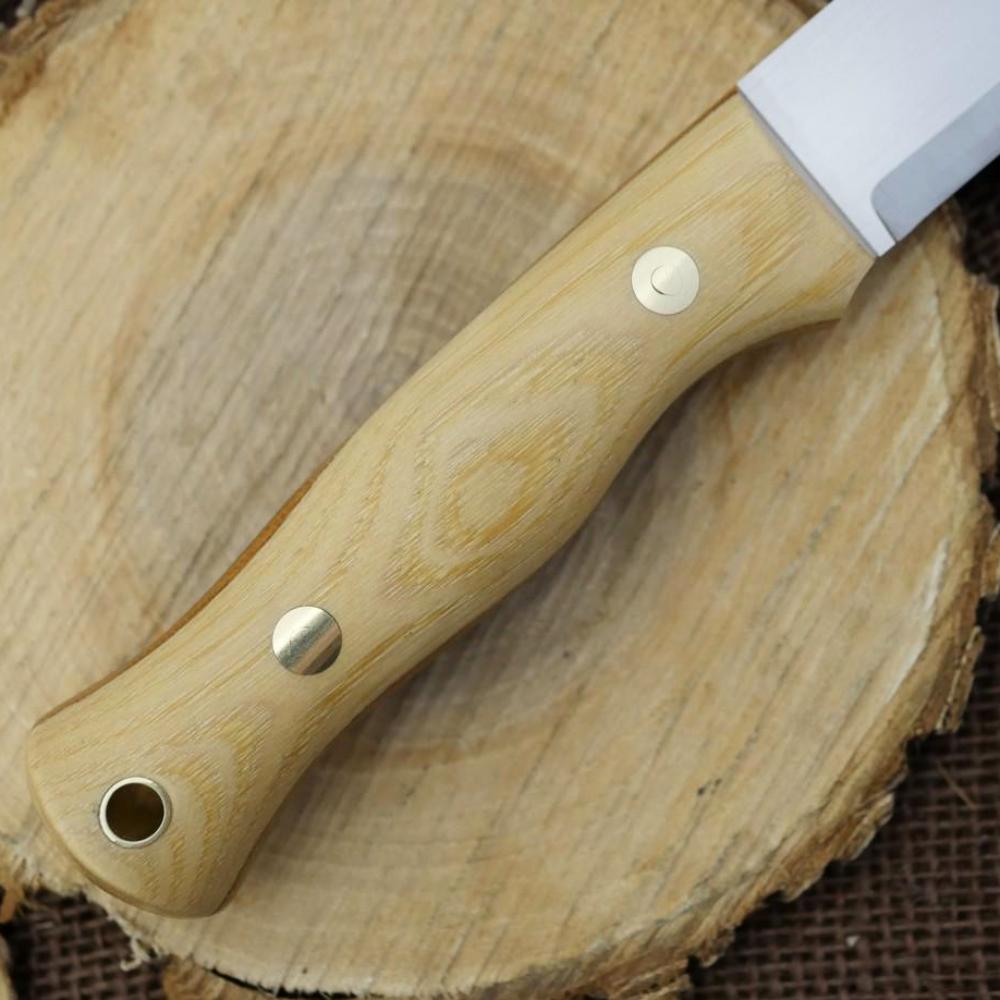 CPM 3V Explorer: Hickory, Natural Canvas & Matching Firesteel - Adventure Sworn Bushcraft Co.