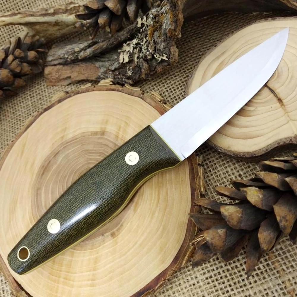 Woodsman: Green Canvas & Yellow G10 & Matching Firesteel