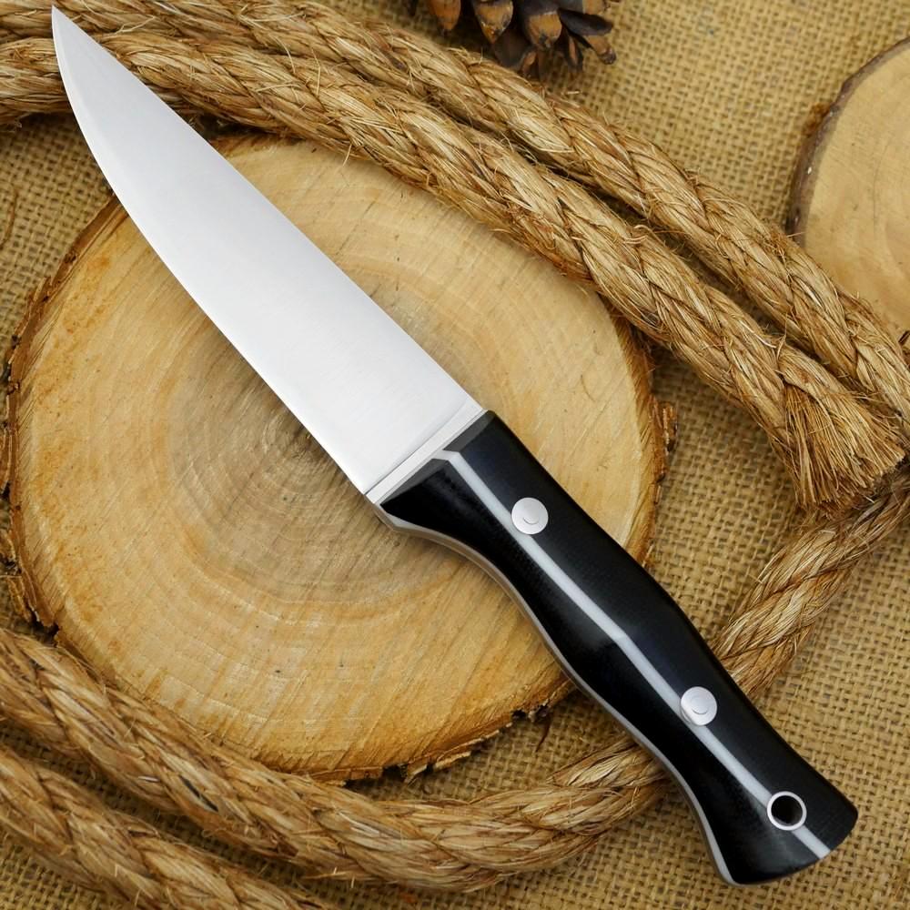 CPM 154 Tradesman: Black Canvas & White Stripe - Adventure Sworn Bushcraft Co.