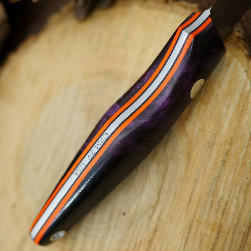 Hiker: Purple Maple Burl & Black Canvas - Adventure Sworn Bushcraft Co.