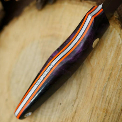 Hiker: Purple Maple Burl & Black Canvas - Adventure Sworn Bushcraft Co.
