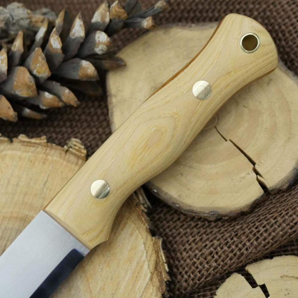 CPM 3V Explorer: Hickory, Natural Canvas & Matching Firesteel - Adventure Sworn Bushcraft Co.