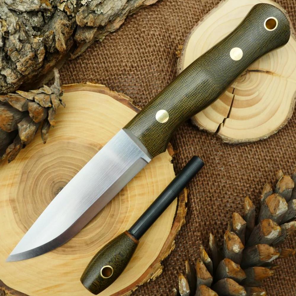 Explorer: Green Canvas & Brown Linen - Adventure Sworn Bushcraft Co.
