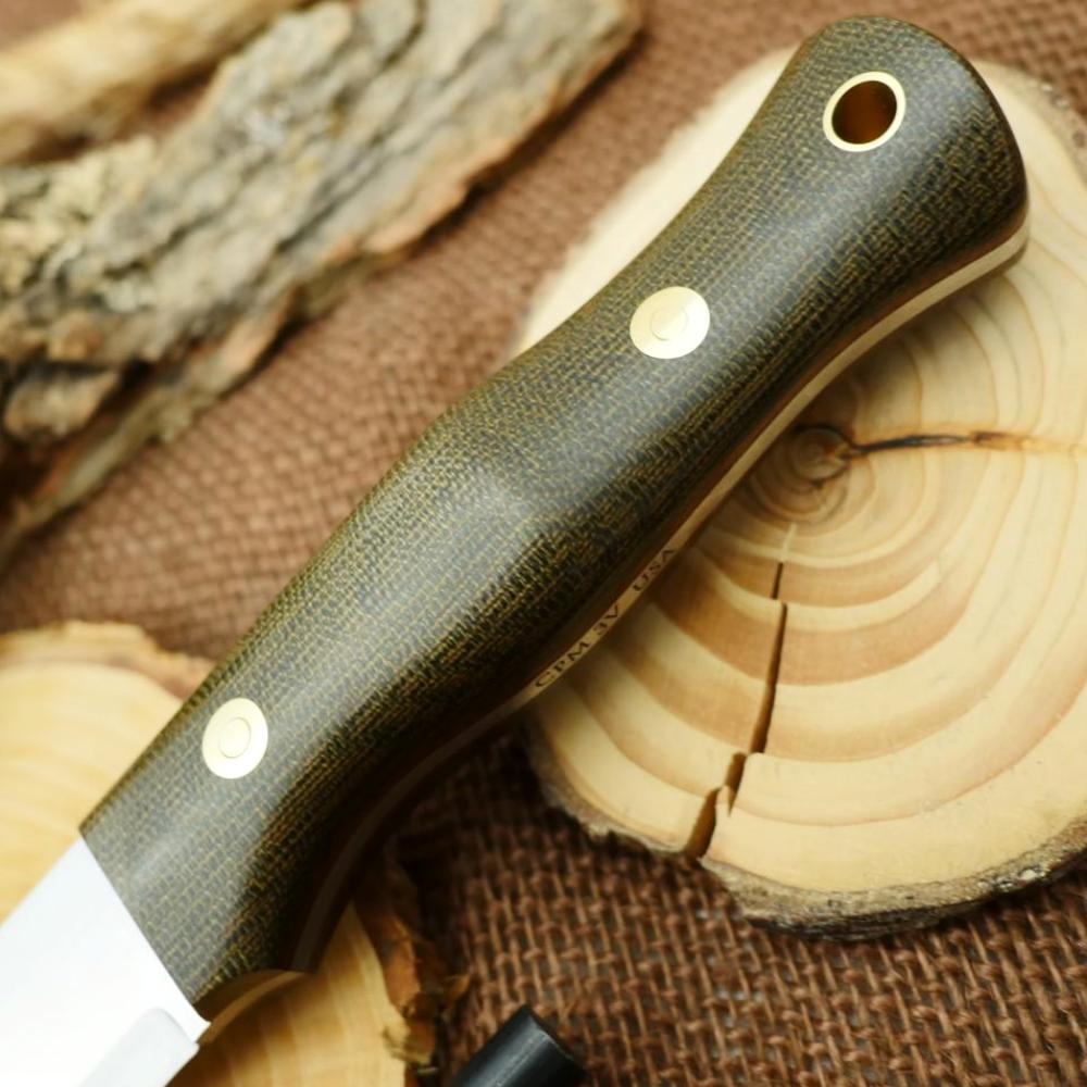 Explorer: Green Canvas & Brown Linen - Adventure Sworn Bushcraft Co.
