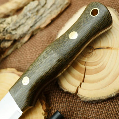 Explorer: Green Canvas & Brown Linen - Adventure Sworn Bushcraft Co.