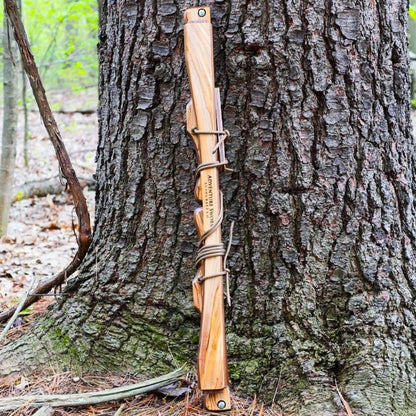Custom Bucksaw: Olivewood Veneer - Adventure Sworn Bushcraft Co.