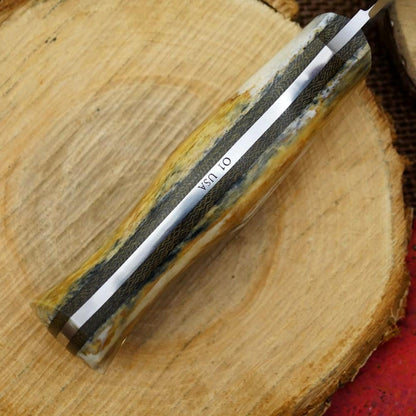 Classic: Giraffe Bone & Green Canvas - Adventure Sworn Bushcraft Co.