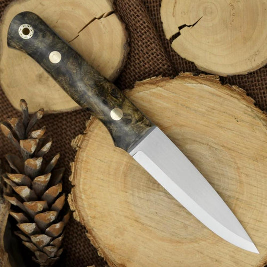Classic: Buckeye Burl & Thick Grey - Adventure Sworn Bushcraft Co.