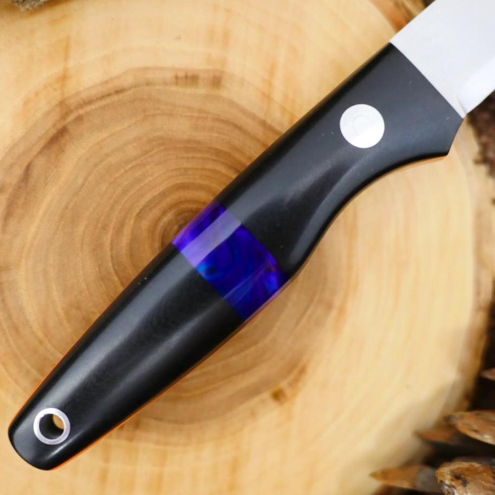 Hiker: Black Richlite & Acrylic Spacer - Adventure Sworn Bushcraft Co.
