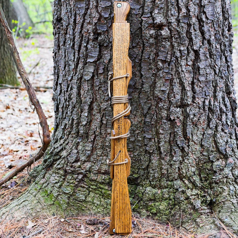 Custom Bucksaw: Dark Stained Oak - Adventure Sworn Bushcraft Co.
