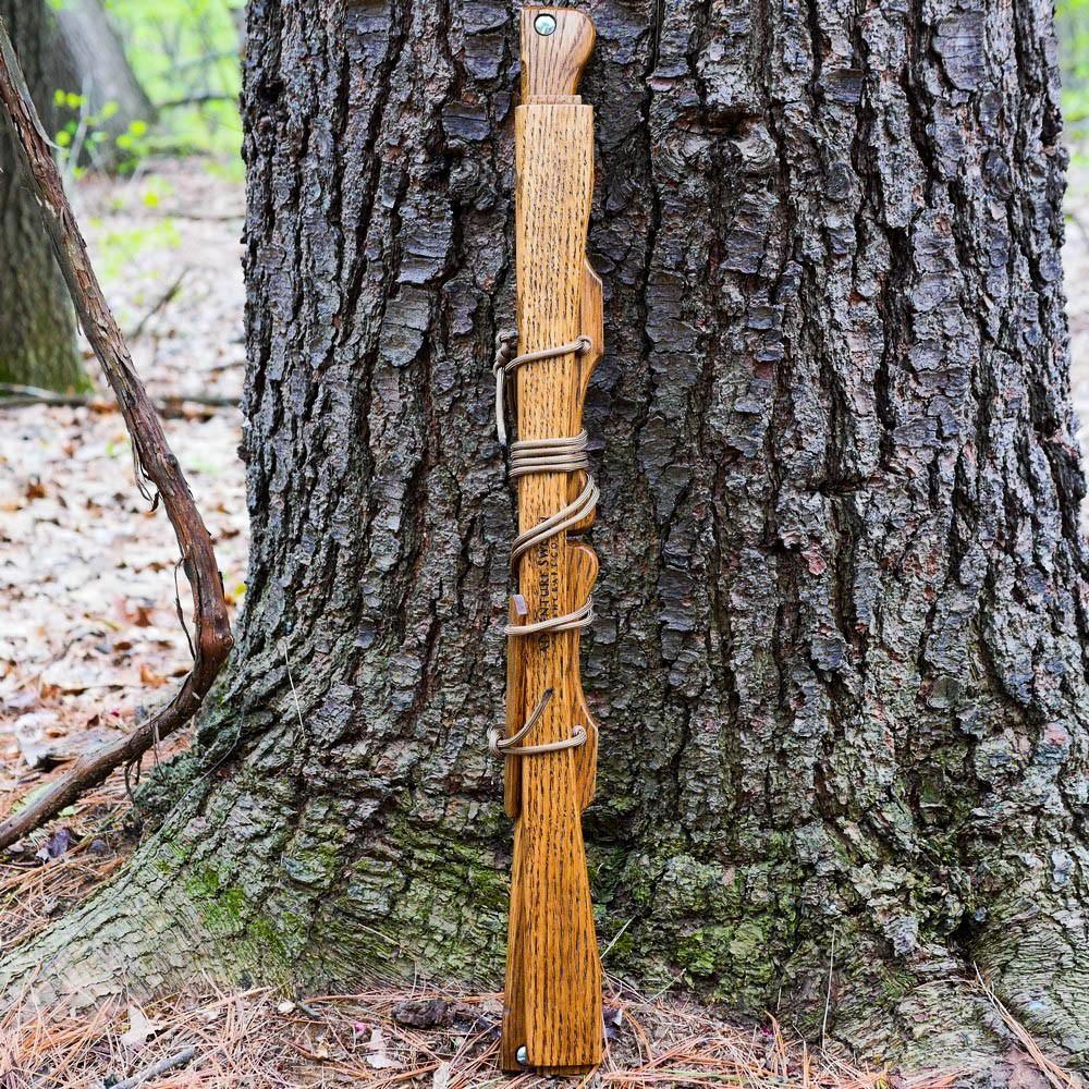 Custom Bucksaw: Zebrawood Veneer & Walnut - Adventure Sworn Bushcraft Co.