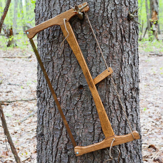 Custom Bucksaw: Dark Stained Oak - Adventure Sworn Bushcraft Co.