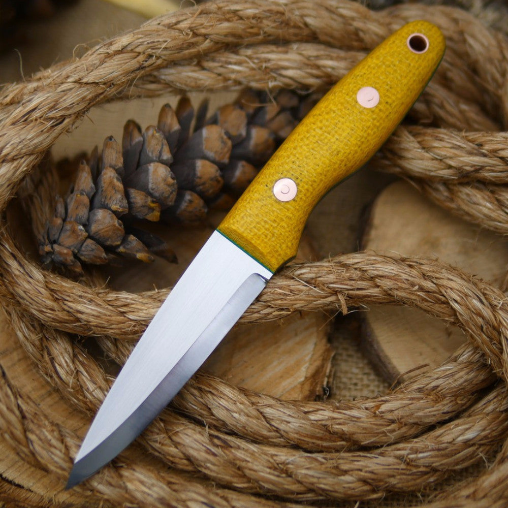 Wayfarer: Yellow Burlap & Kelly Green Liners