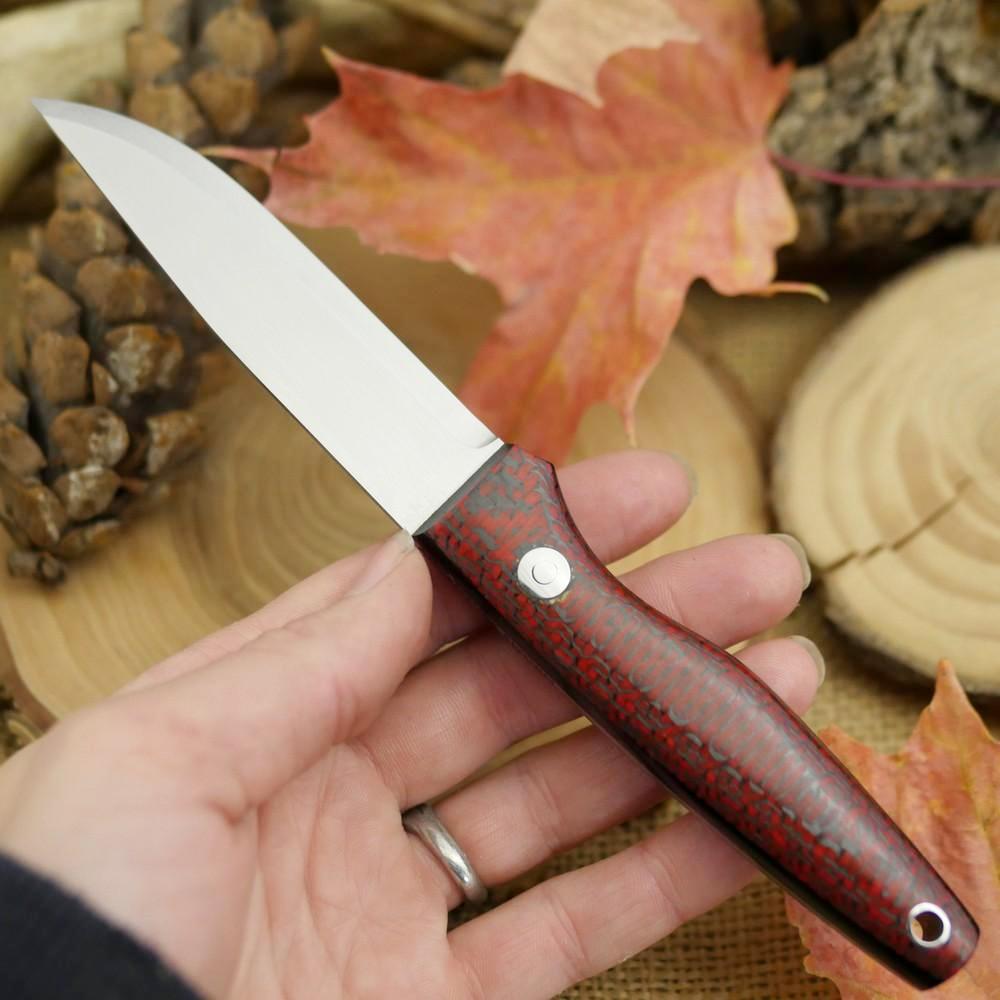 Hiker: Red Carbon Fiber & Black Canvas