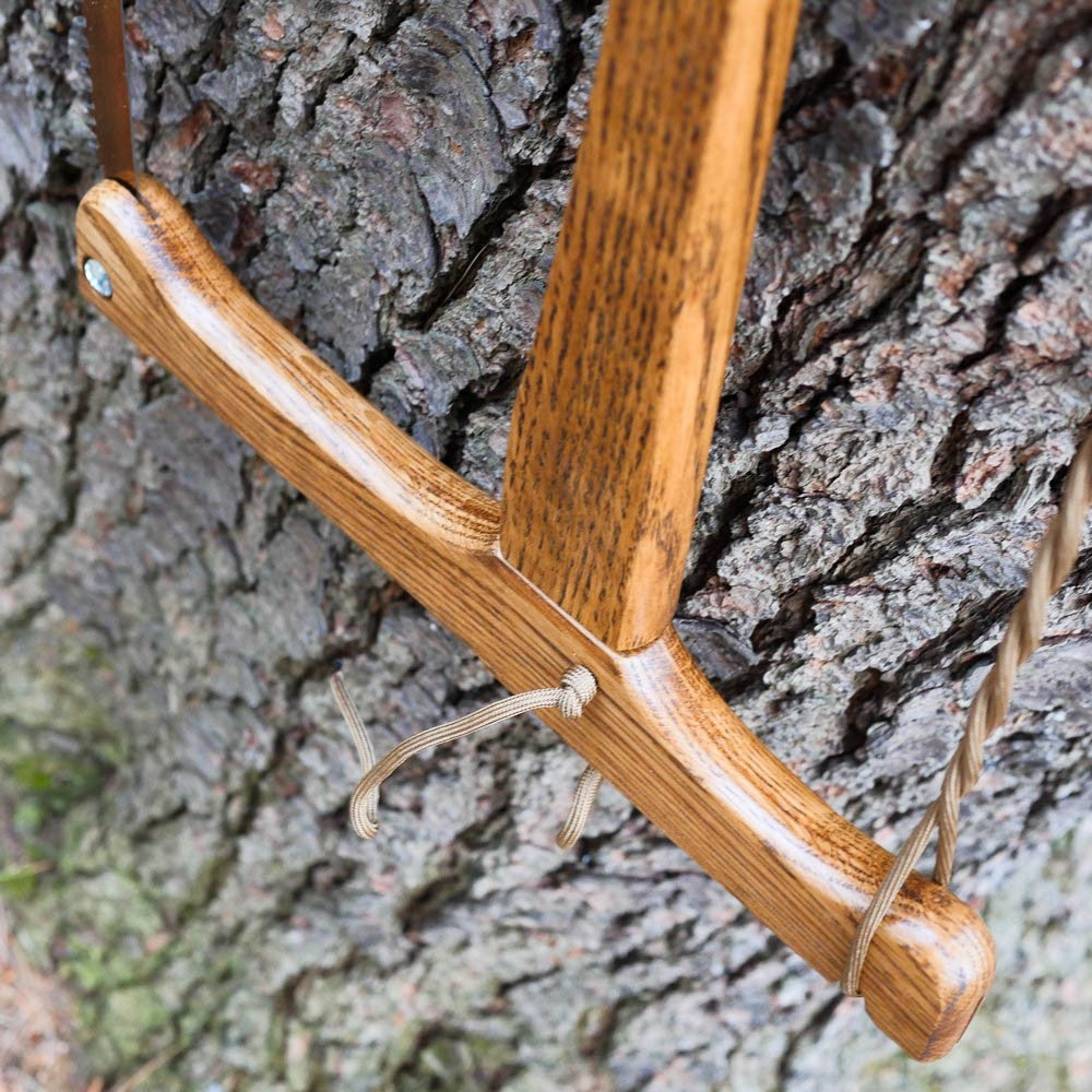 Custom Bucksaw: Dark Stained Oak - Adventure Sworn Bushcraft Co.