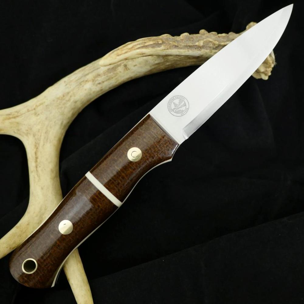 Classic: Dark Brown Burlap & Ivory G10 - Adventure Sworn Bushcraft Co.