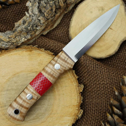 Classic: Curly Maple & Red C-tek - Adventure Sworn Bushcraft Co.