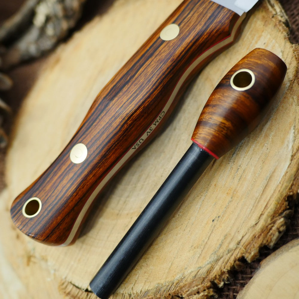 Explorer: Ironwood, Red & Matching Firesteel - Adventure Sworn Bushcraft Co.