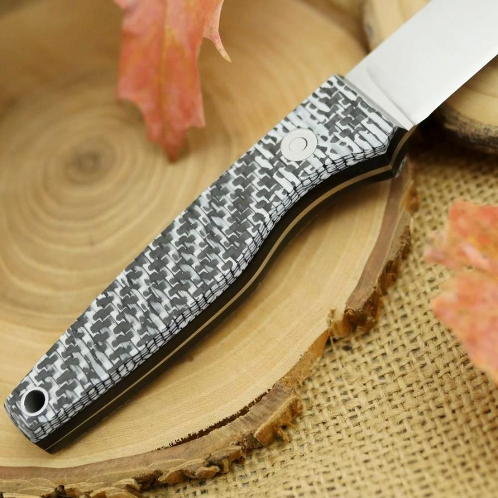 Hiker: White Carbon Fiber & Black Canvas