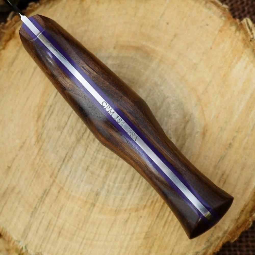 CPM 154 Voyageur: Walnut & Purple G10 - Adventure Sworn Bushcraft Co.