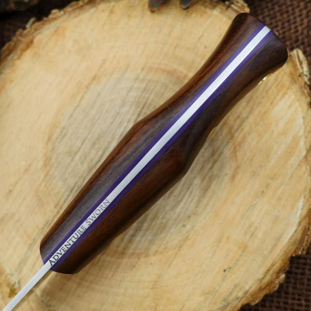 CPM 154 Voyageur: Walnut & Purple G10 - Adventure Sworn Bushcraft Co.