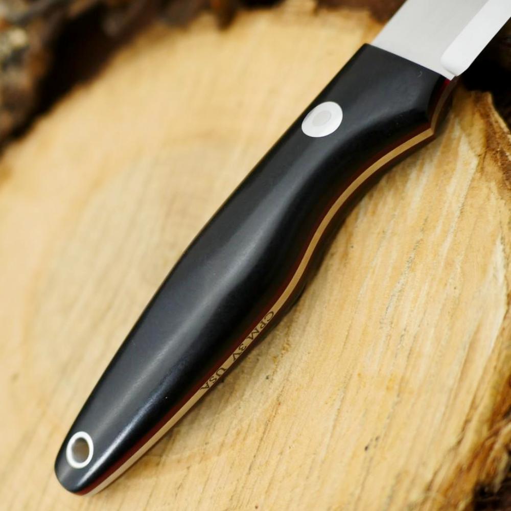 Hiker: Black Richlite & Red G10 - Adventure Sworn Bushcraft Co.